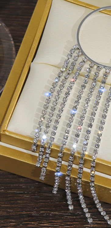 Fashionable And Elegant Unique Long Tassel Earrings
