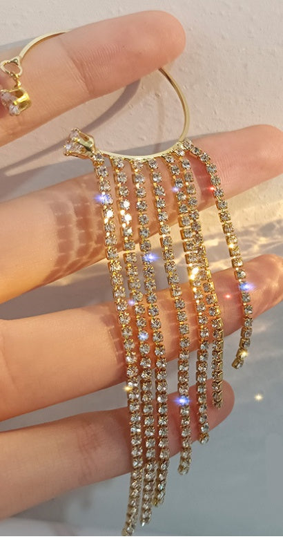 Fashionable And Elegant Unique Long Tassel Earrings