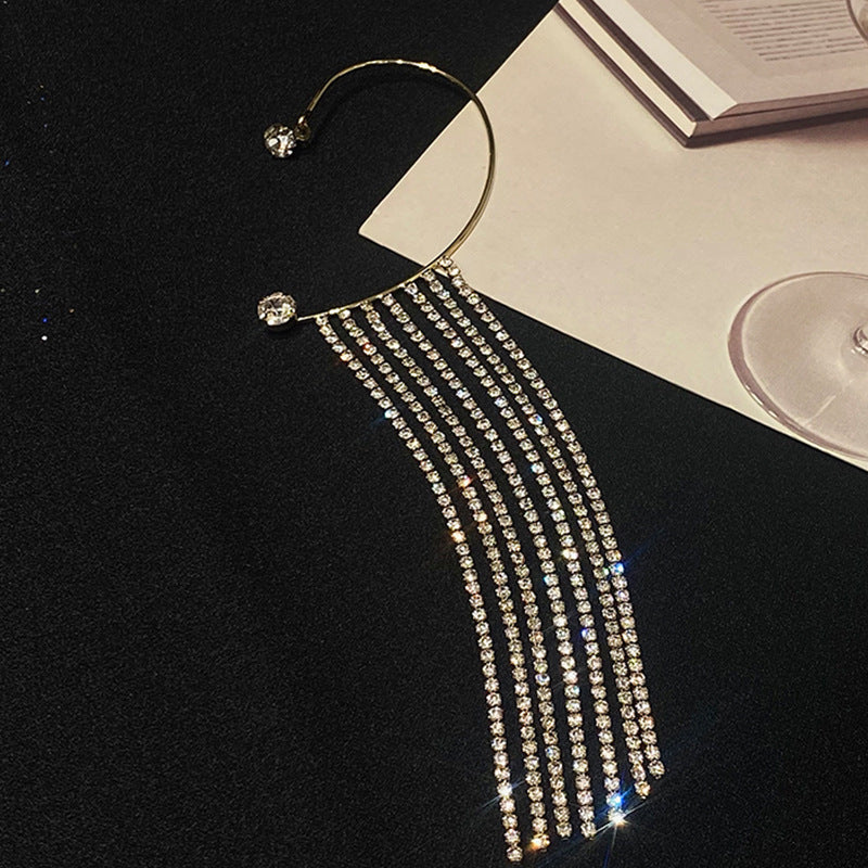 Fashionable And Elegant Unique Long Tassel Earrings